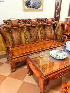 bàn ghế gỗ hương